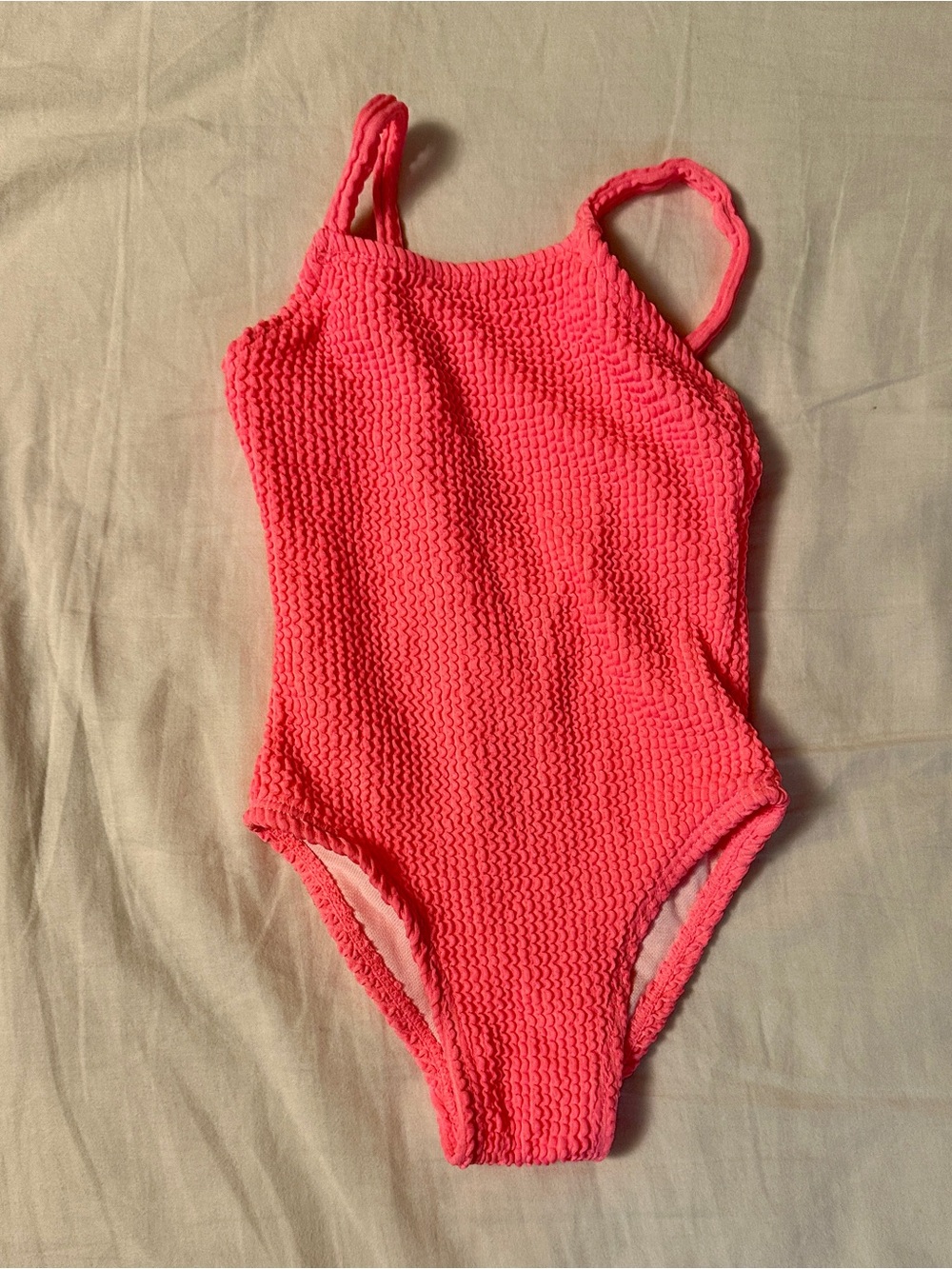 Little Bipsy Hot Pink Textured One-Piece Swimsuit